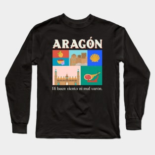 Aragon Spain Spanish Espana Long Sleeve T-Shirt